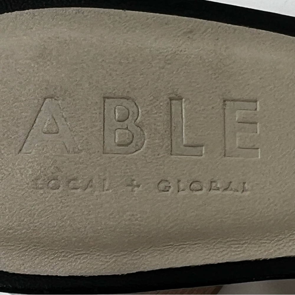 Black Leather Women's Sandals - Picture 9 of 9